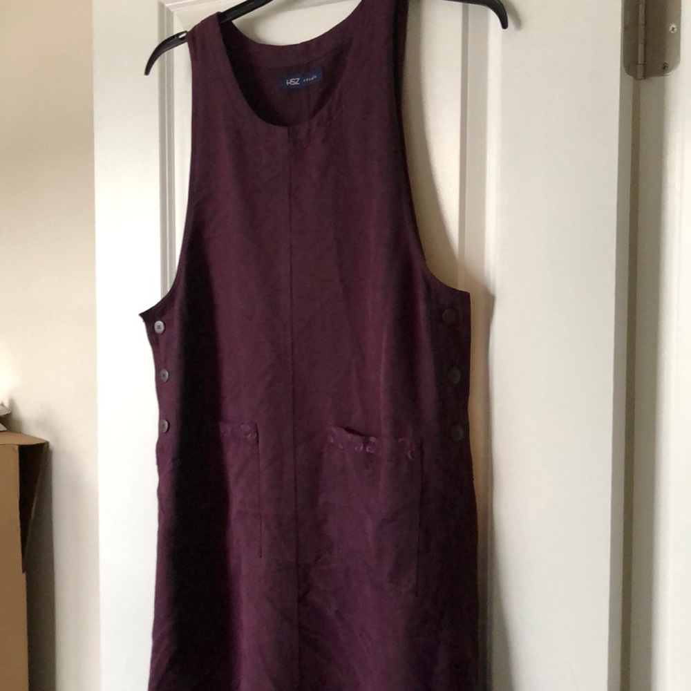 Rich deep purple maxi romper dress